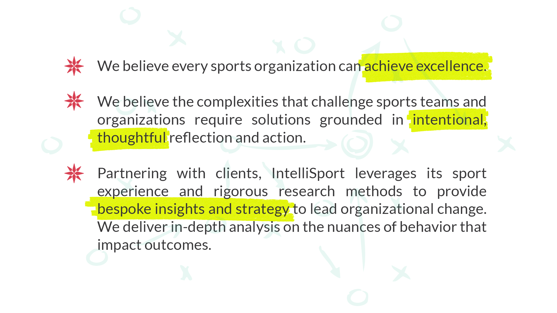 Sports organizations achieving excellence