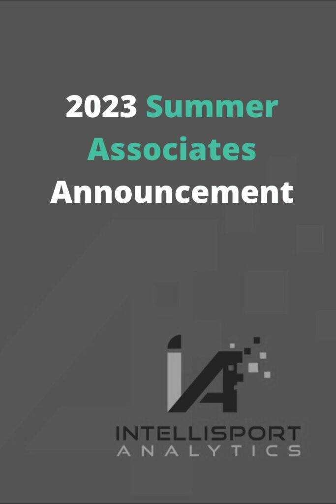 2023 Summer Associates Announcement IntelliSport Analytics